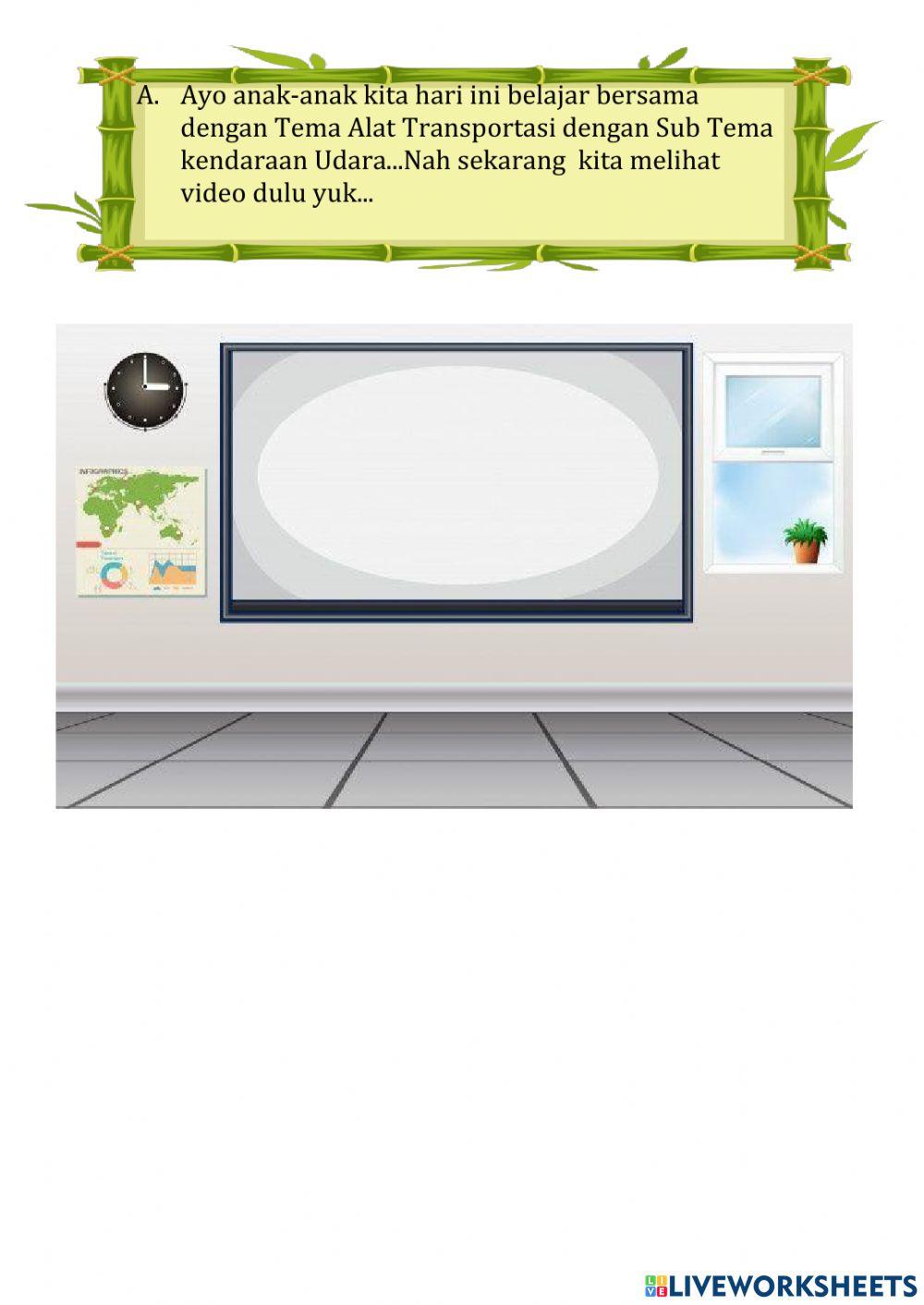 Tema alat transportasi UDARA