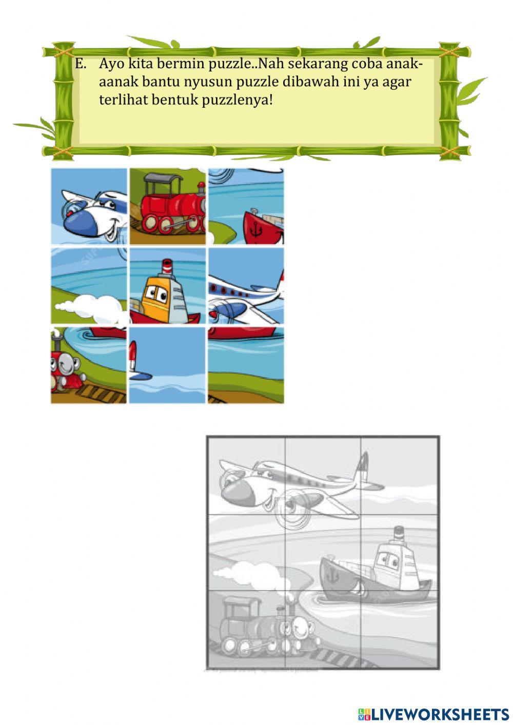 Tema alat transportasi UDARA