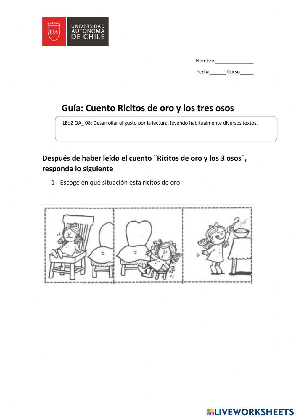 Guía Ricitos de oro choose 973420 | paulavalenzuela