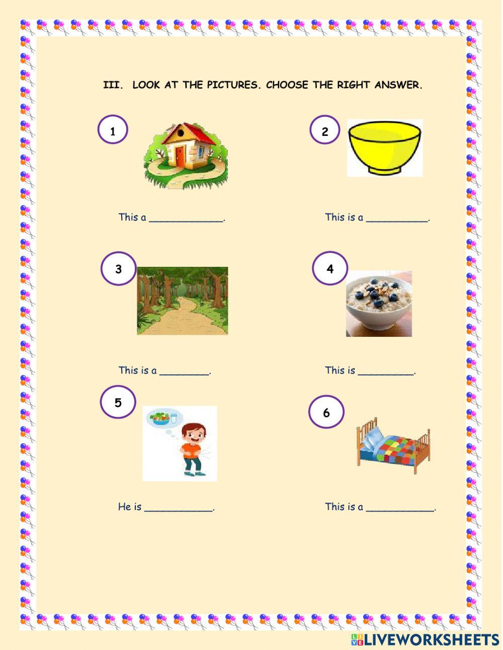 Examen Bimestral Reading- 2nd grade - 2021