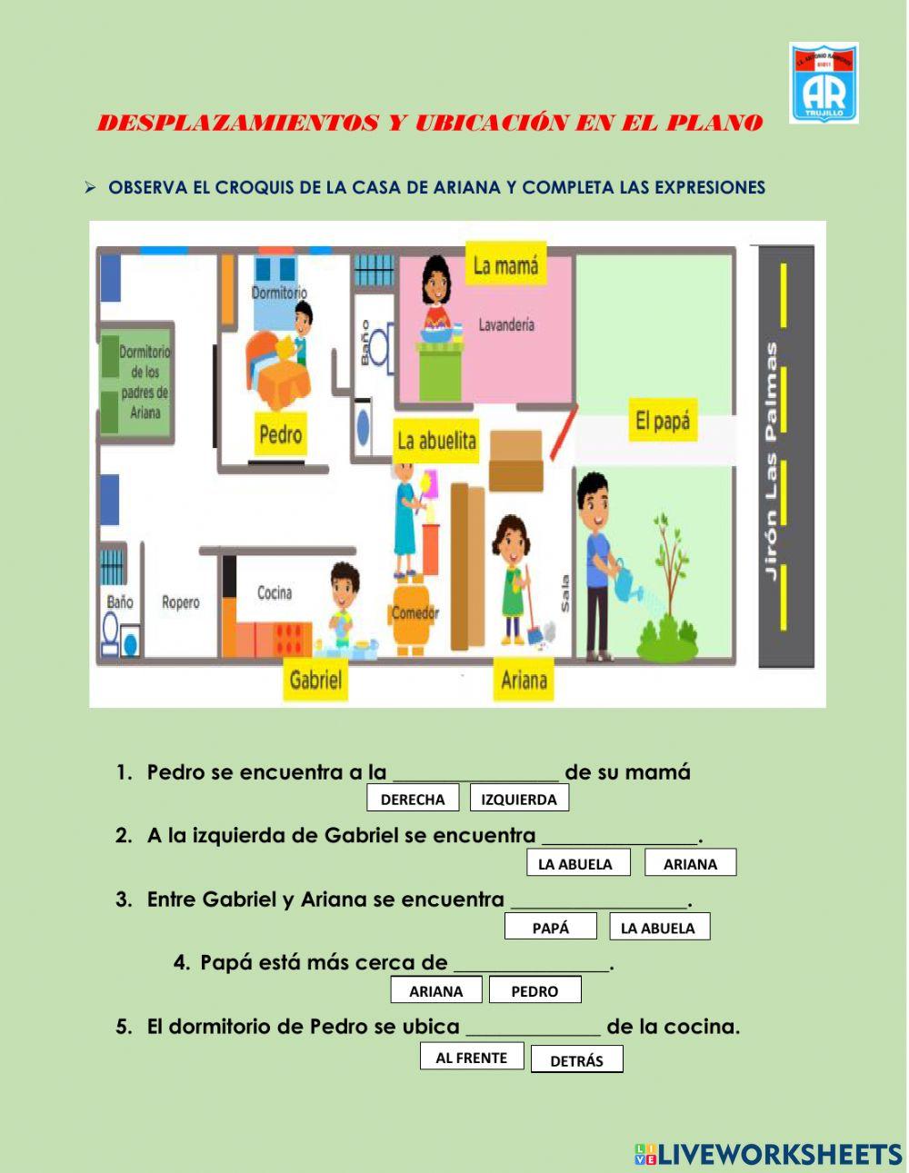 Desplazamientos y plano cartesiano