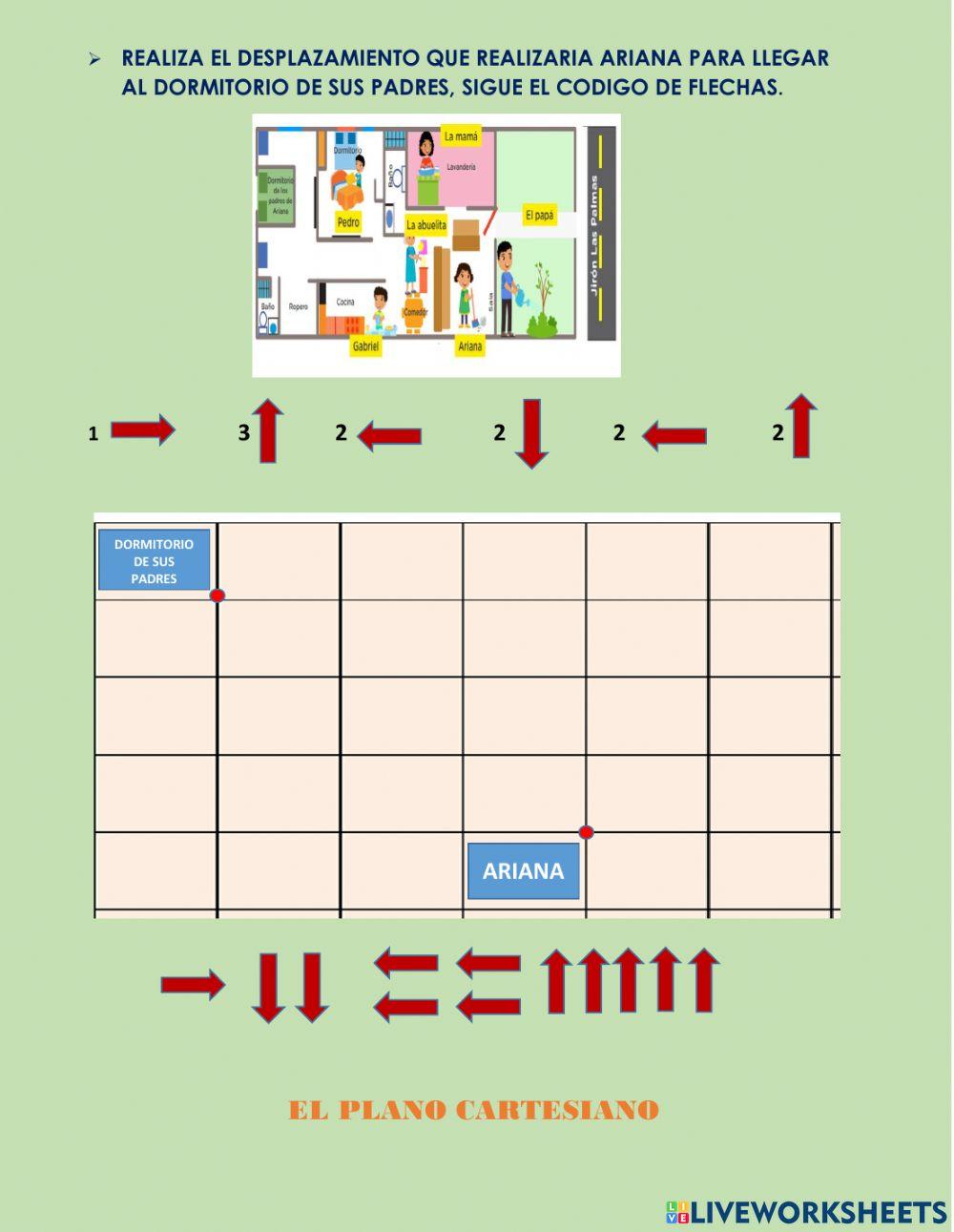 Desplazamientos y plano cartesiano
