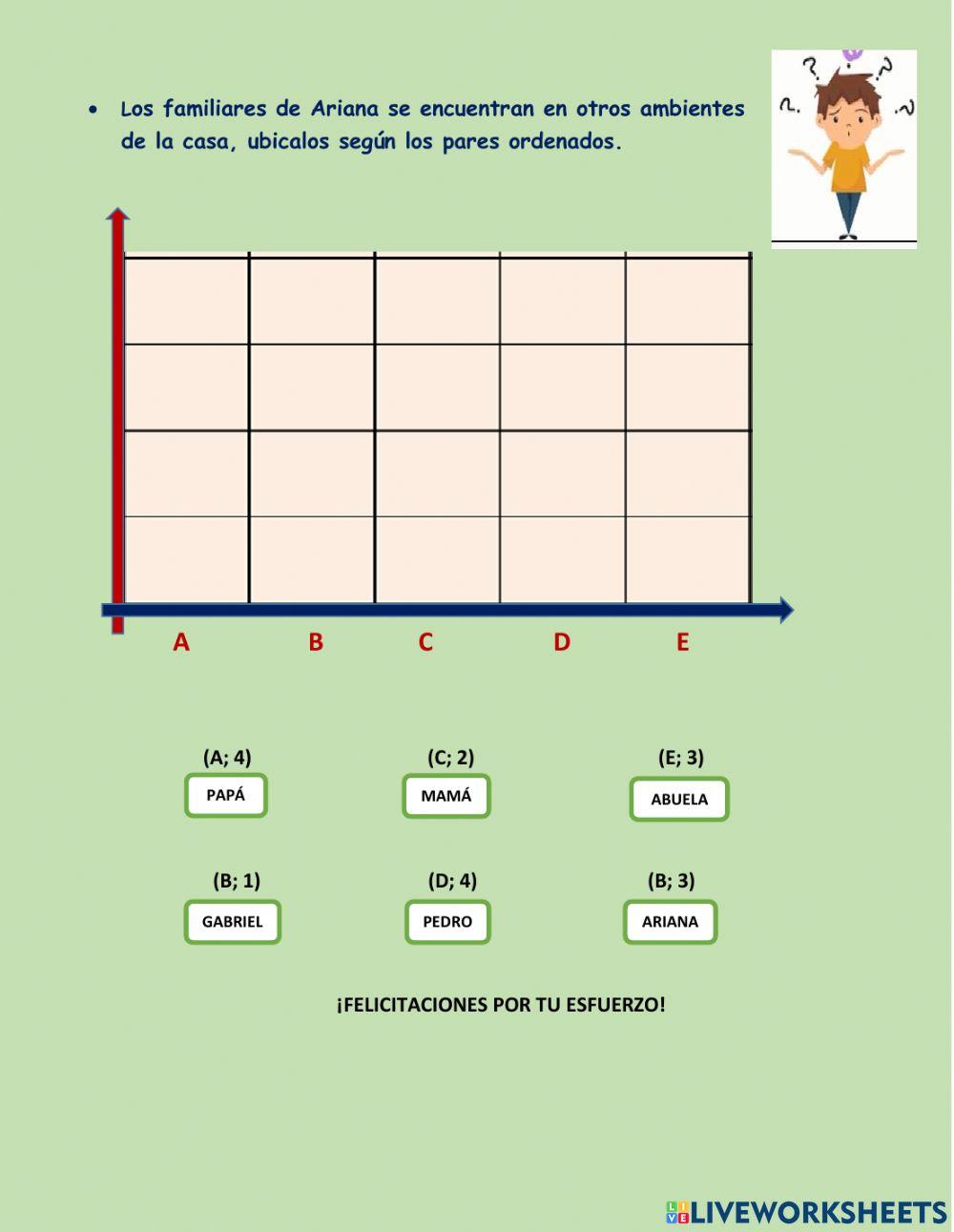 Desplazamientos y plano cartesiano