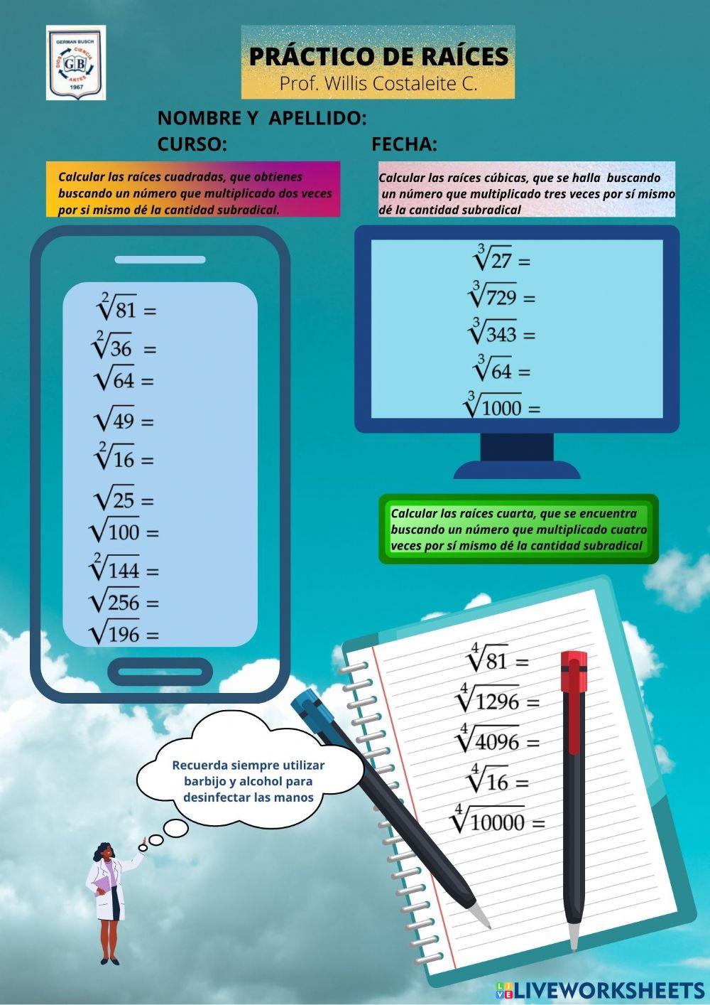 Raíces de naturales