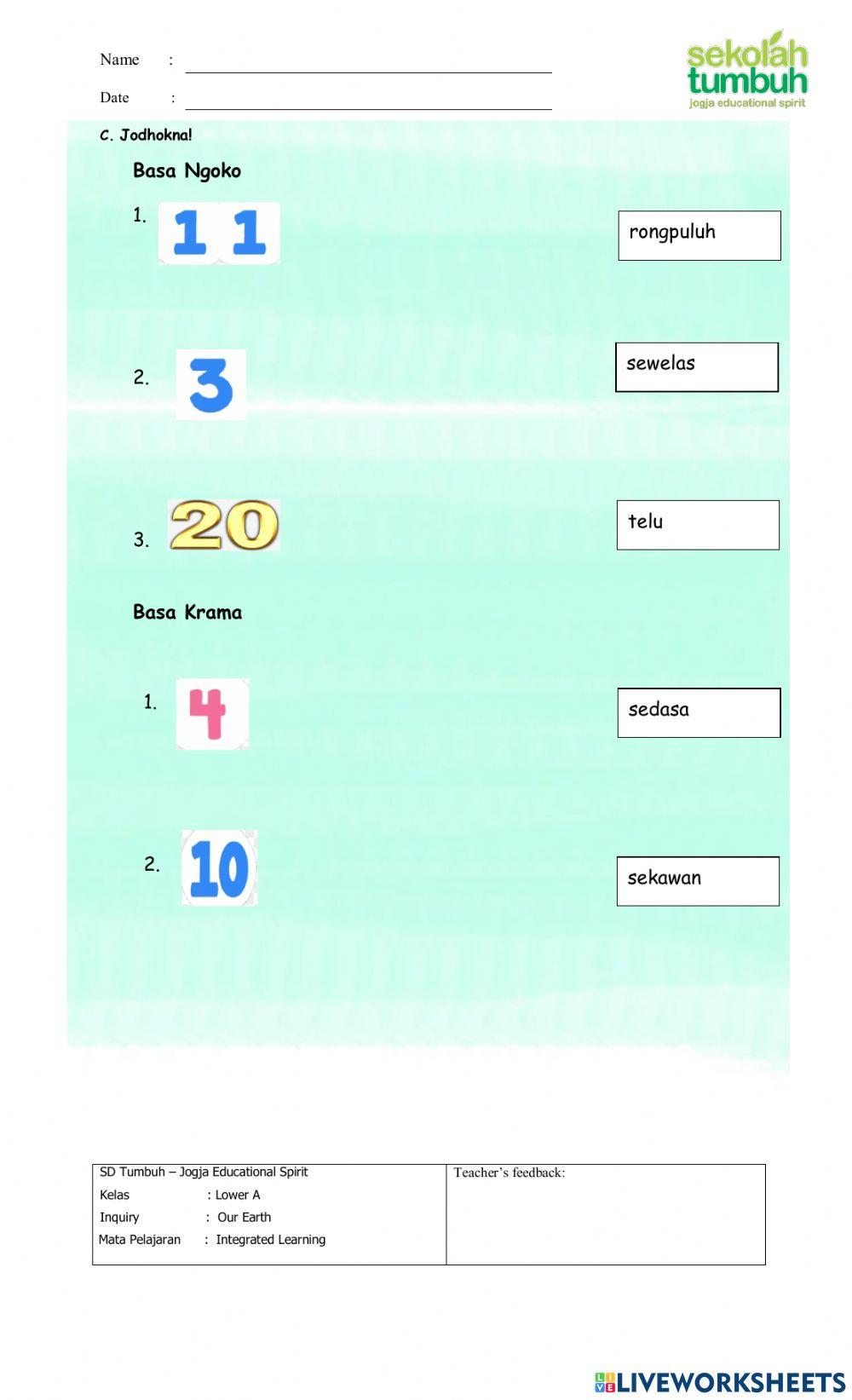 Review-Bahasa  Jawa-Tembung wilangan lan Pandhawa-A