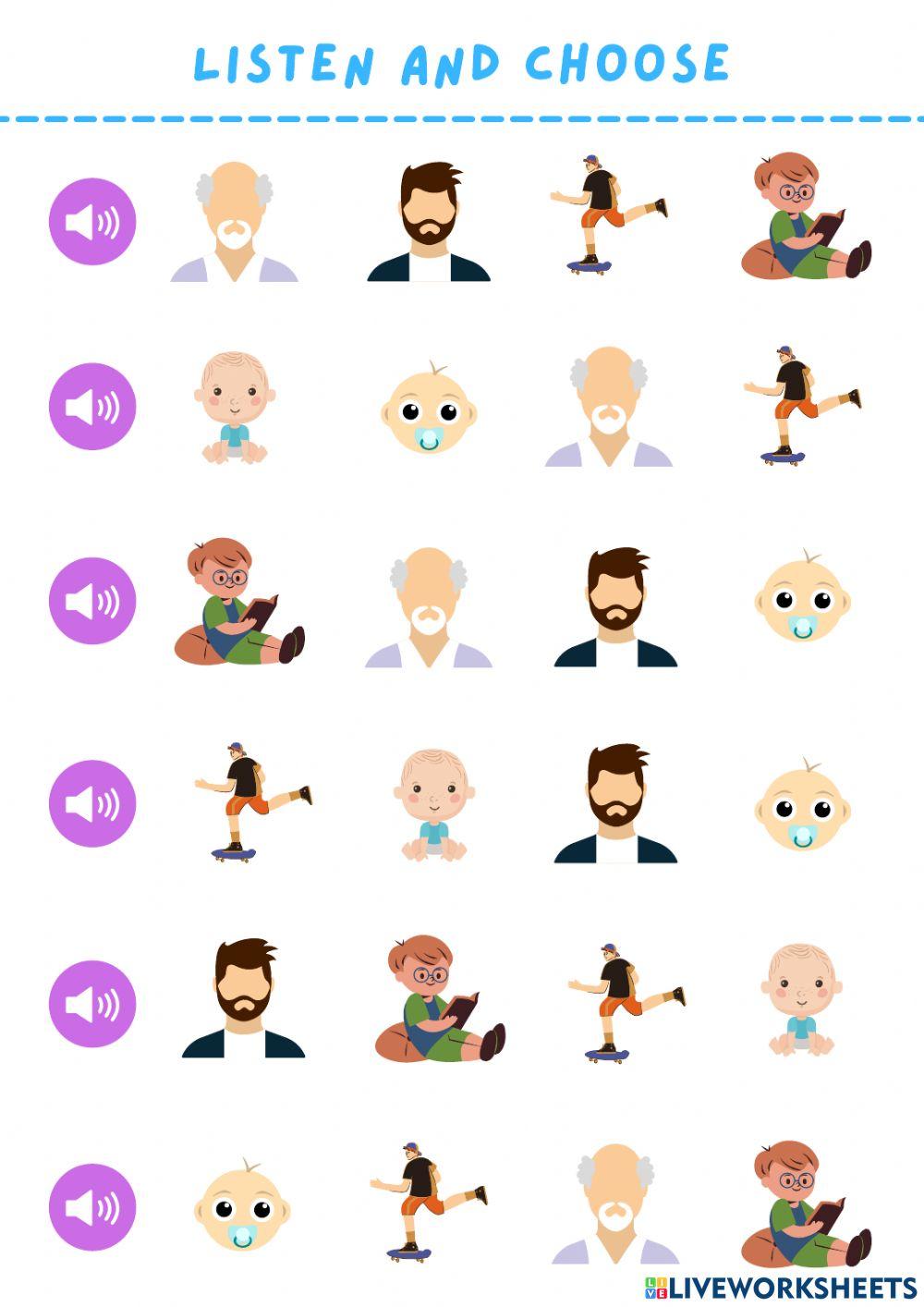 Listening growing stages