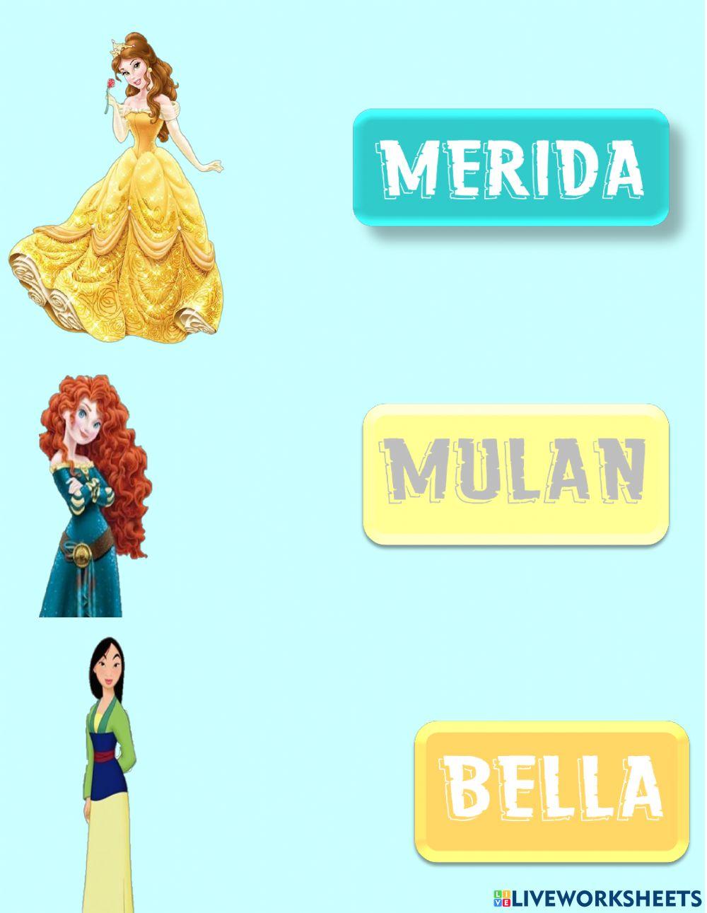 PRACTICA  DE LAS PRINCESAS