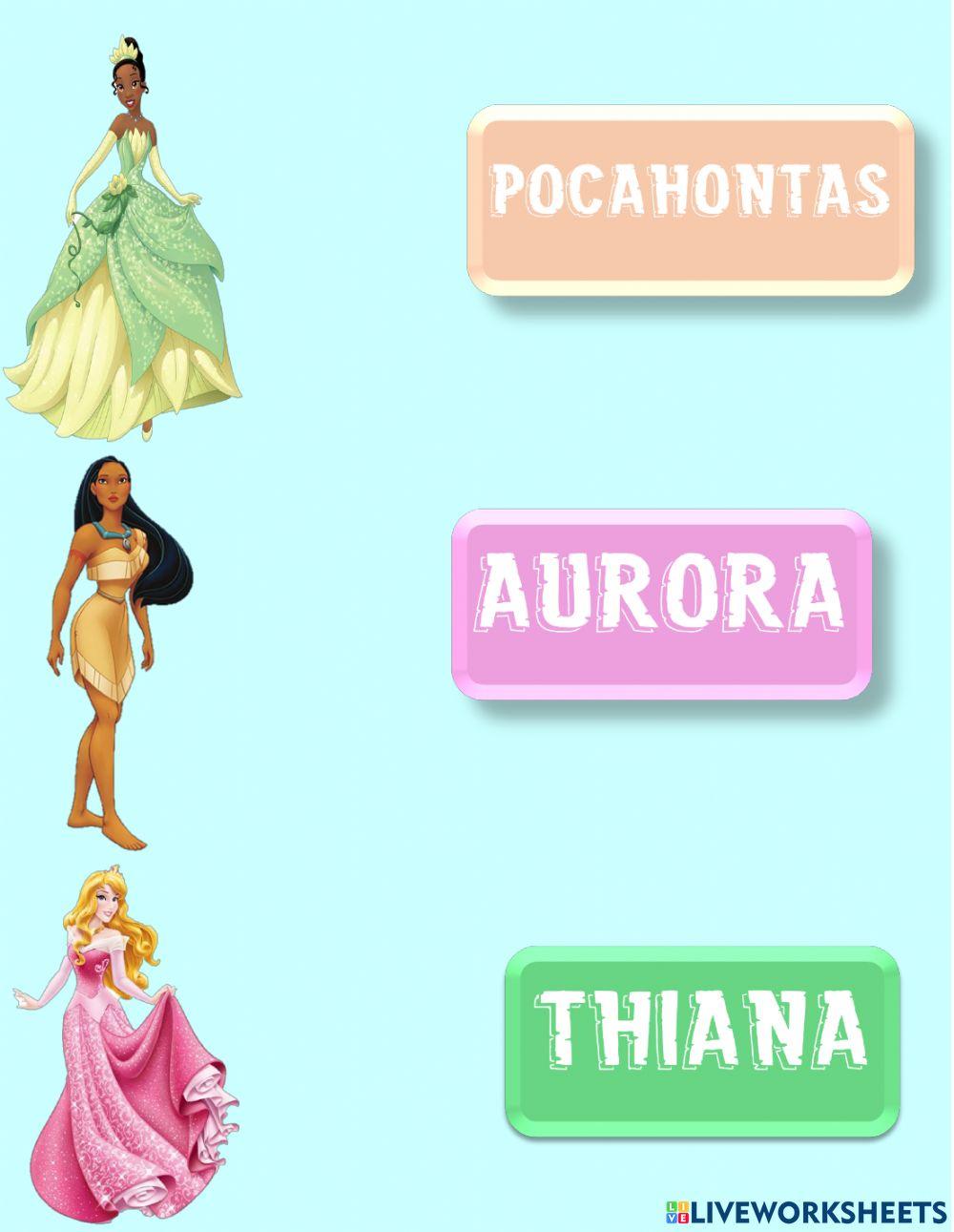 PRACTICA  DE LAS PRINCESAS