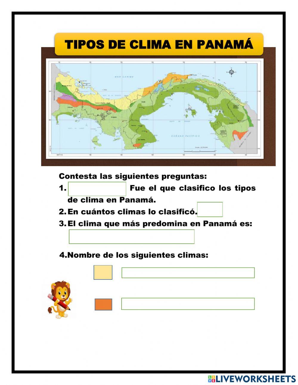 Clasificación de climas de Panamá