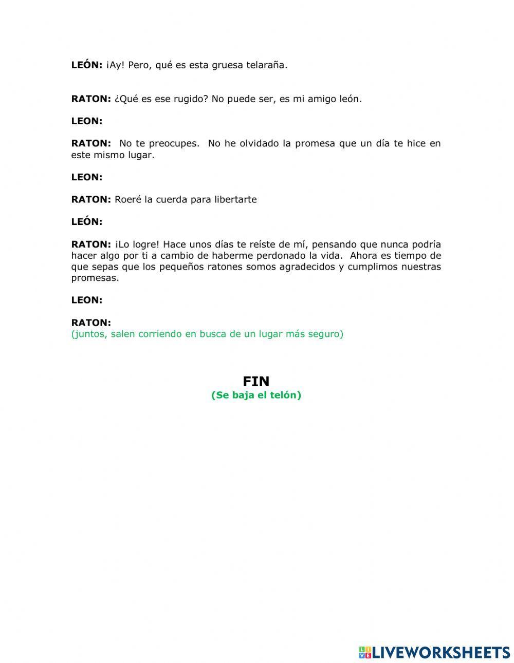 Los diálogos en el guion de teatro