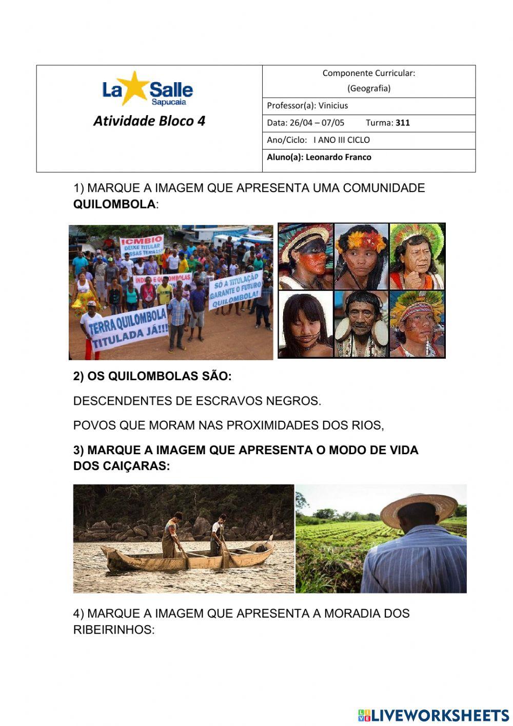 Avaliação Geografia B4