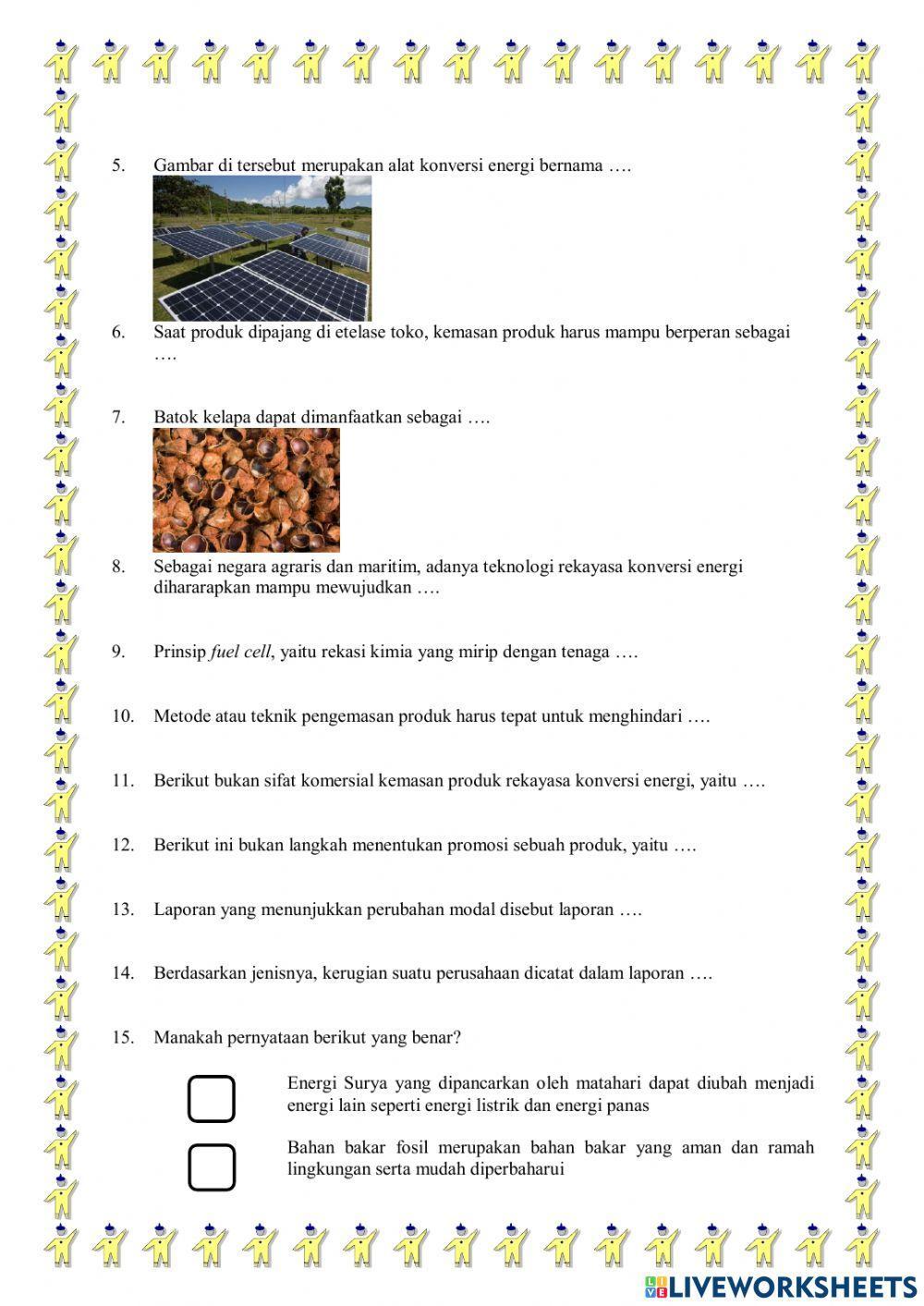 Wirausaha produk bidang Konversi Energi