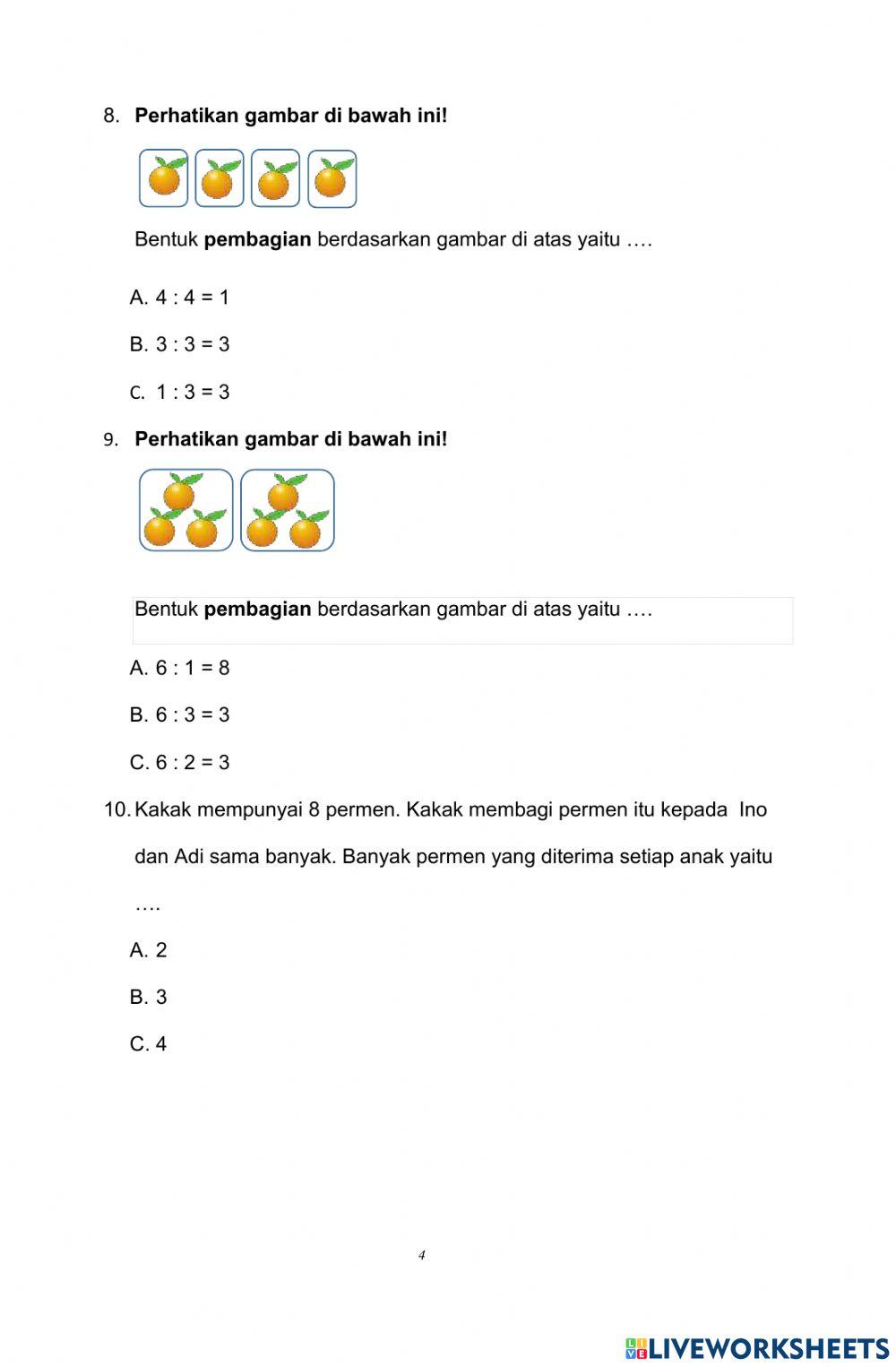 Perkalian dan Pembagian