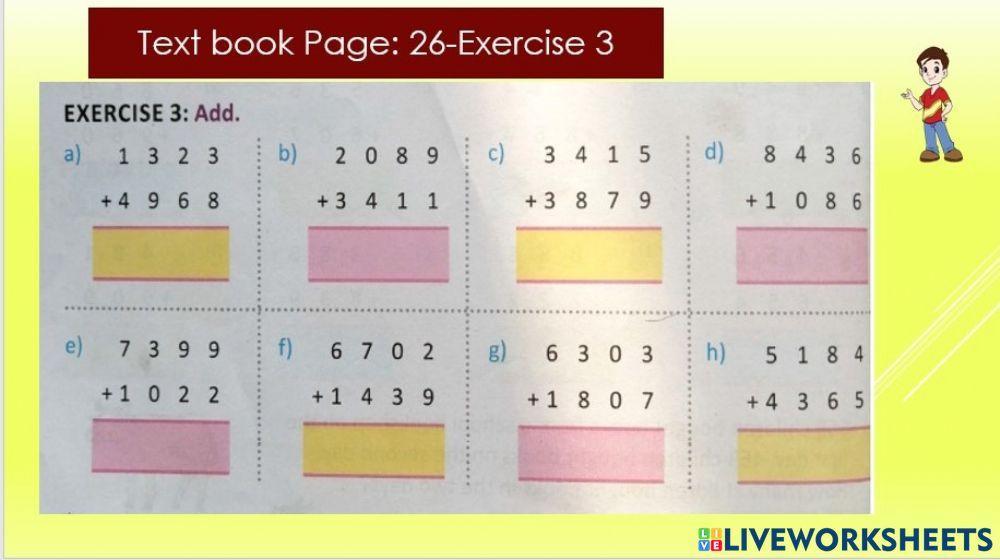 Class 3- addtion of 4 digit with regrouping