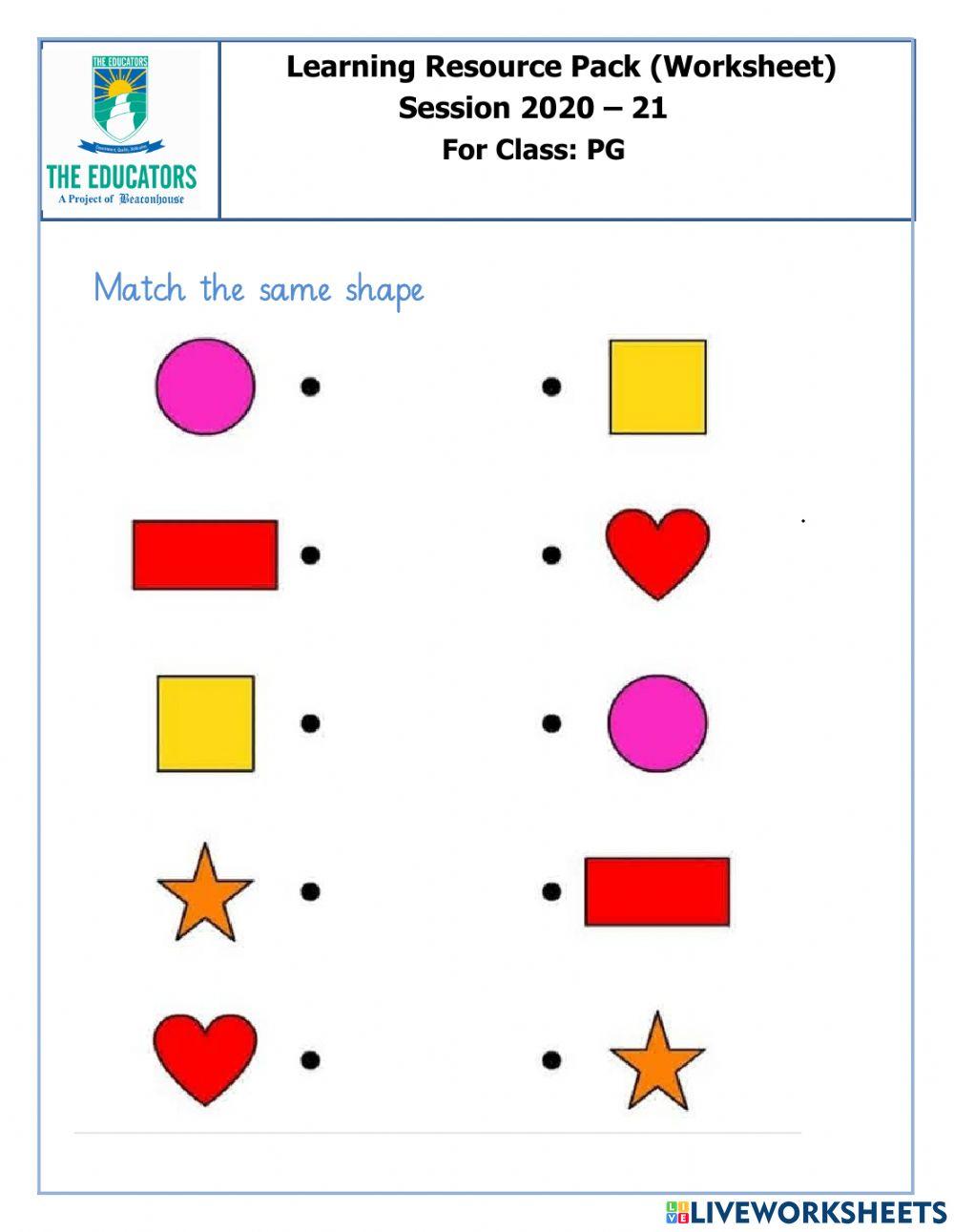 Match The Same Shapes