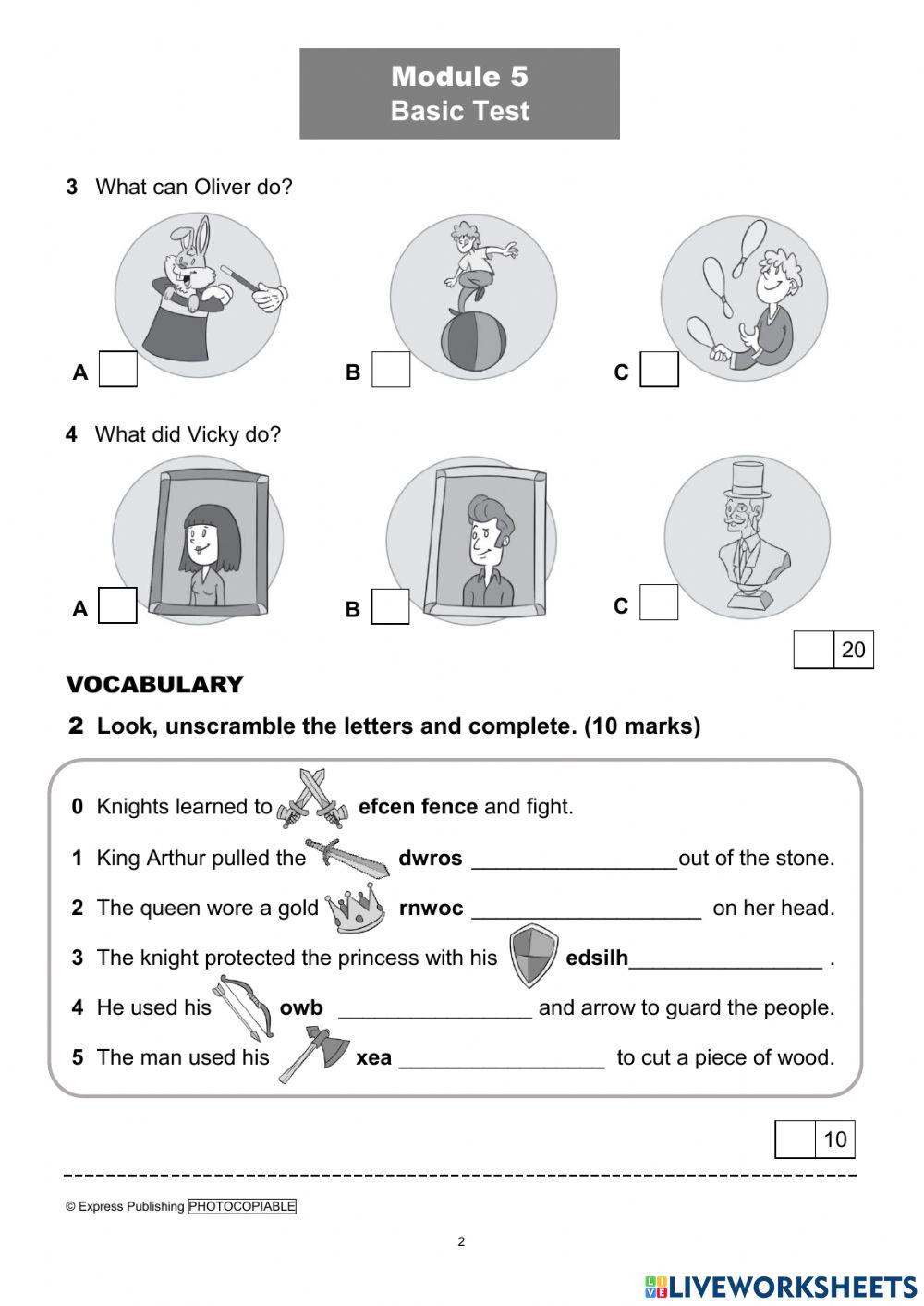 I Wonder 4 Module Test 5