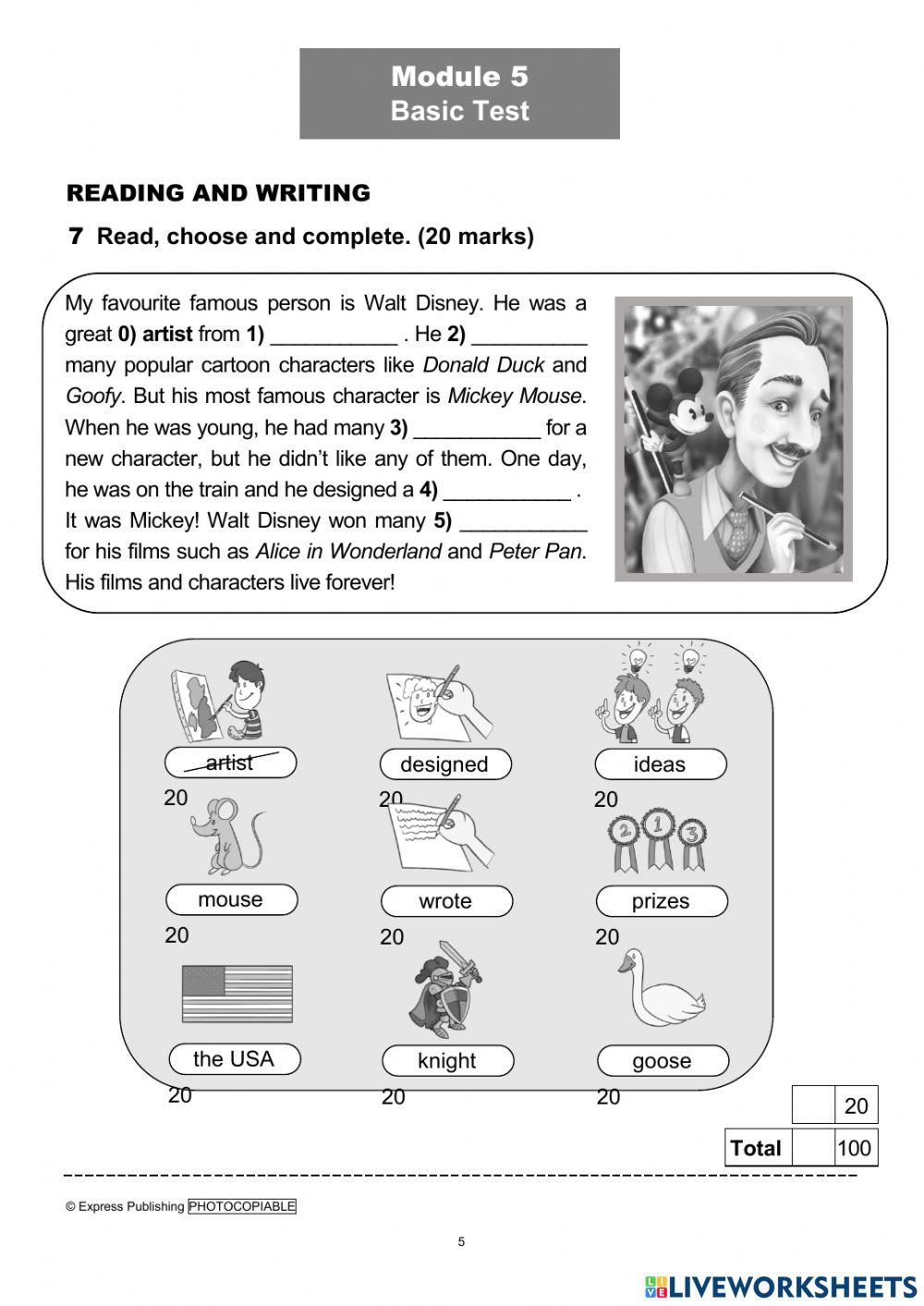I Wonder 4 Module Test 5