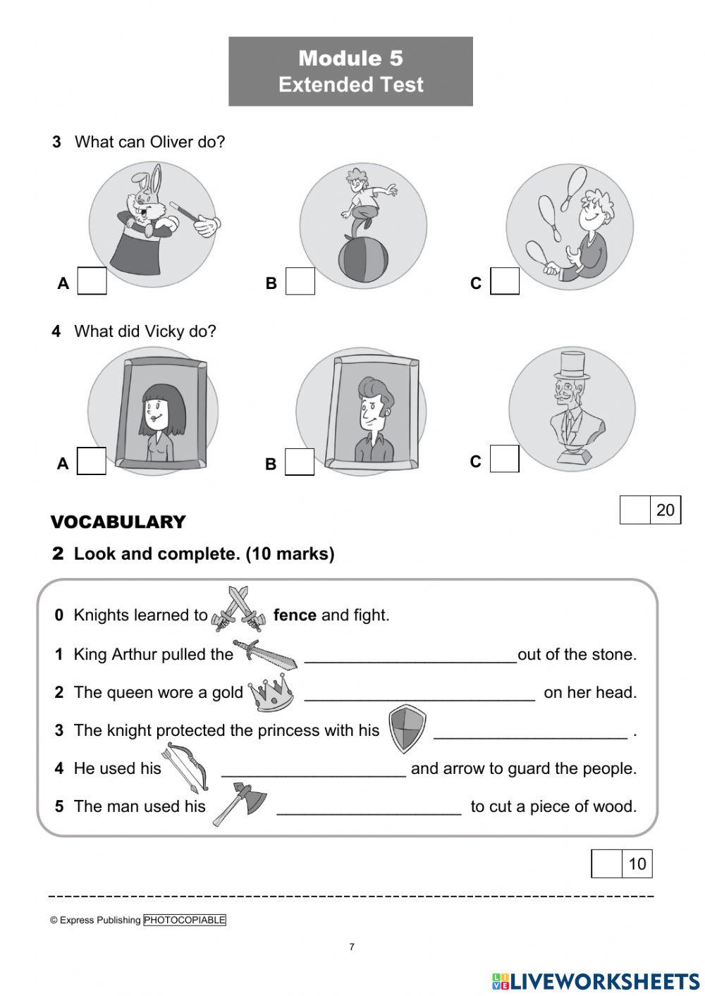 I Wonder 4 Module Test 5