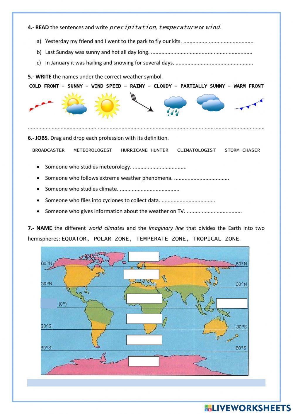 Weather and climate