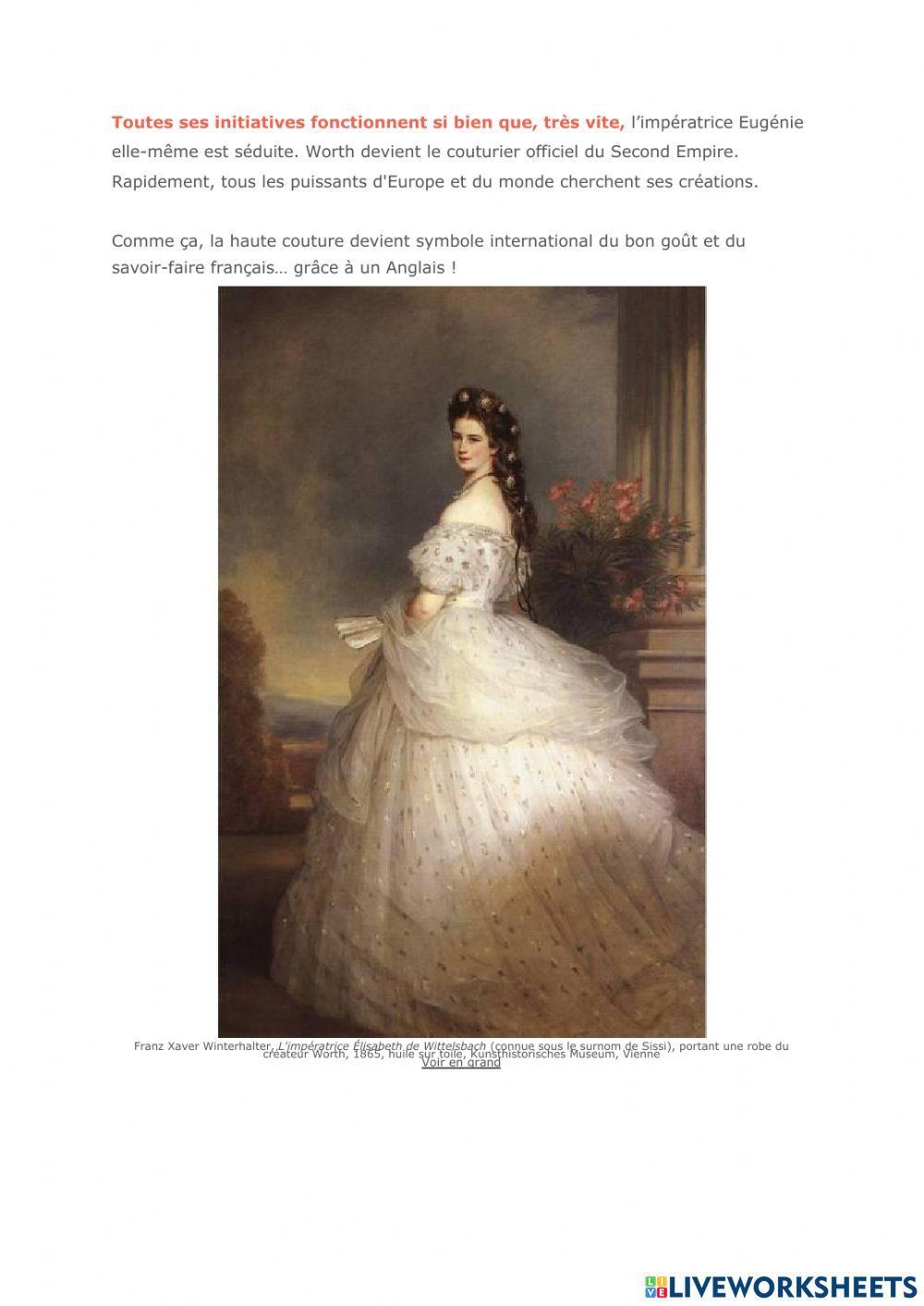 A l'origine de la Haute Couture