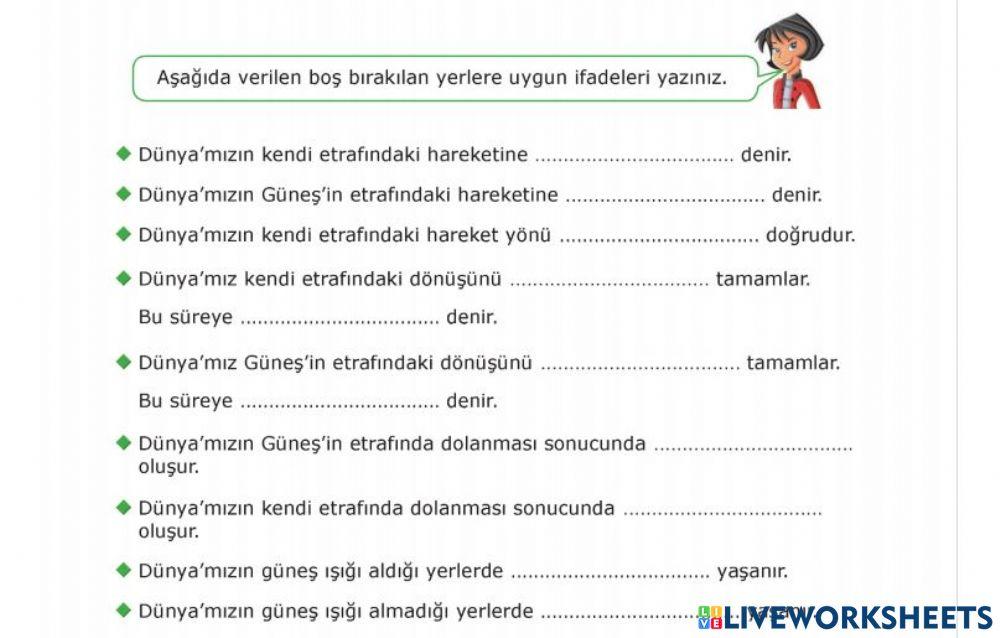 Dünyamızın Hareketleri 1