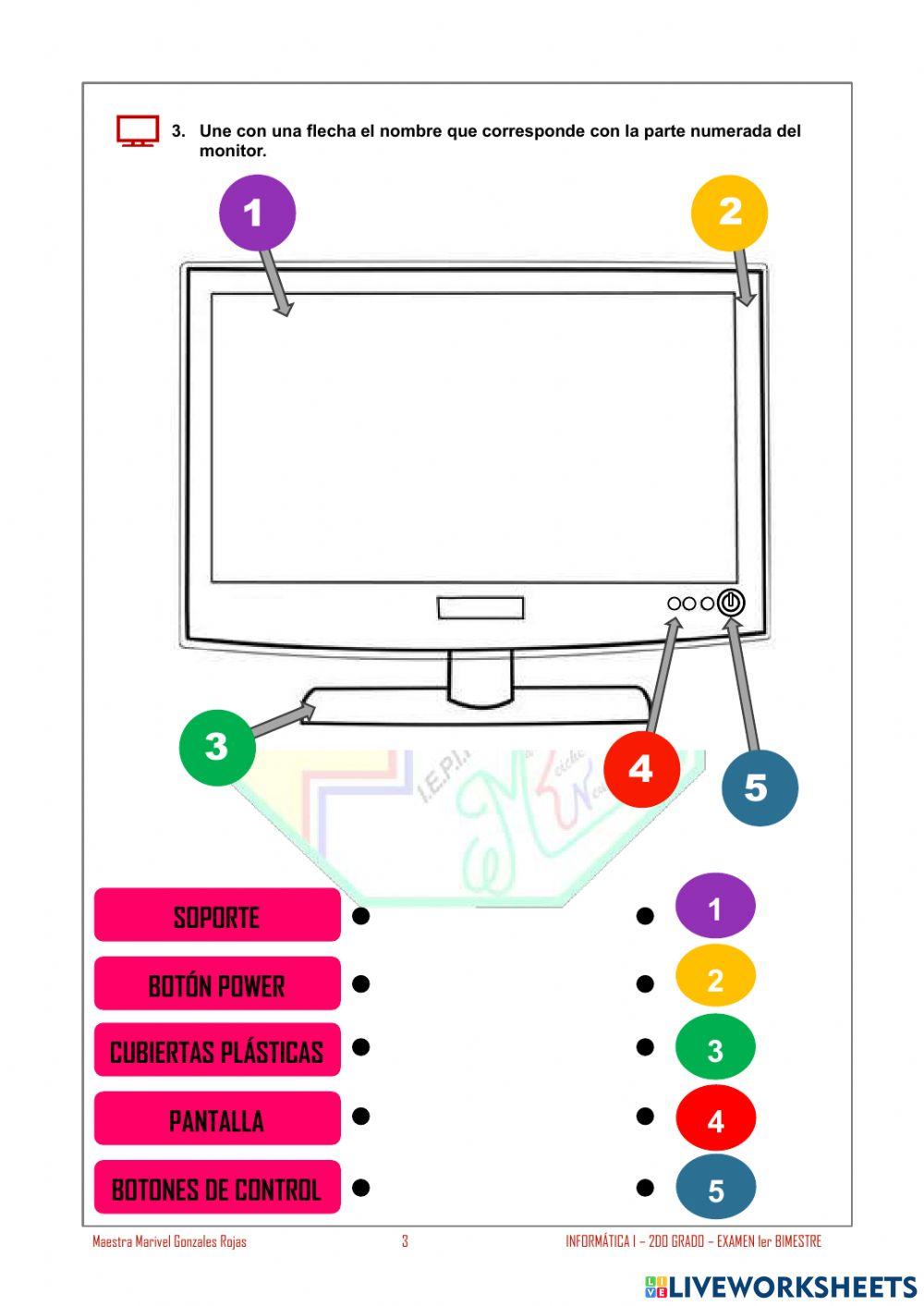 Examen bimestral 2do grado - informática