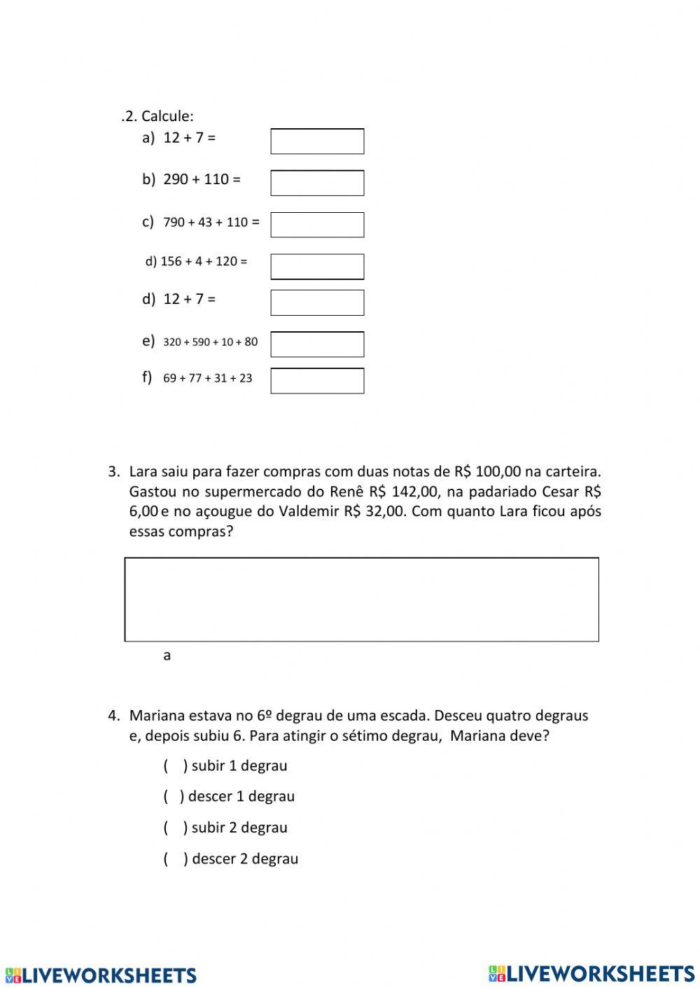 Propriedades da adição