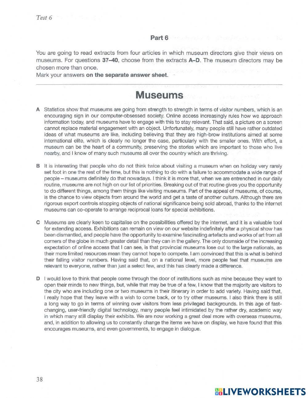 CAE Test 6 R&U P1 ADAPTED