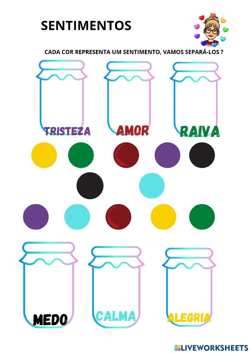 Cores dos sentimentos