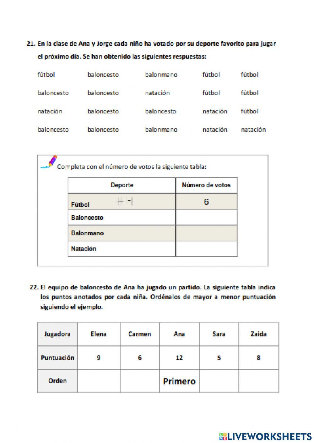 Prueba externa tercero 10