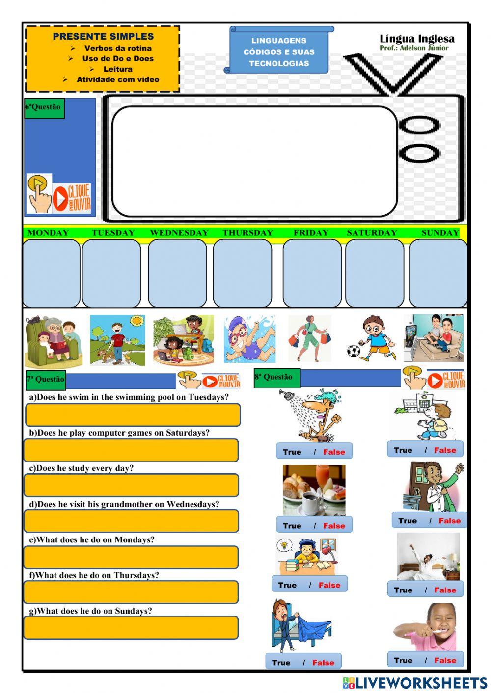 Simple Present ( revisão)