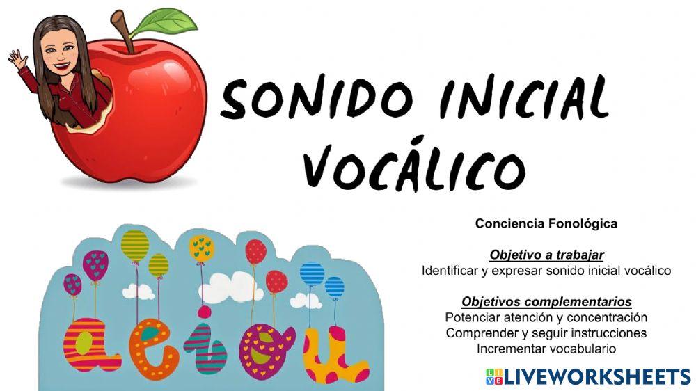 Sonido Inicial Vocalico