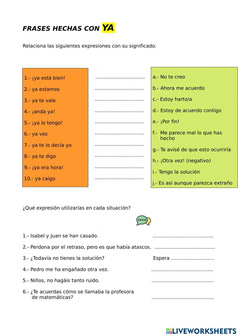 Expresiones YA