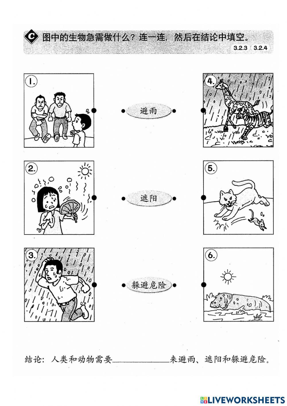 生物的基本需求
