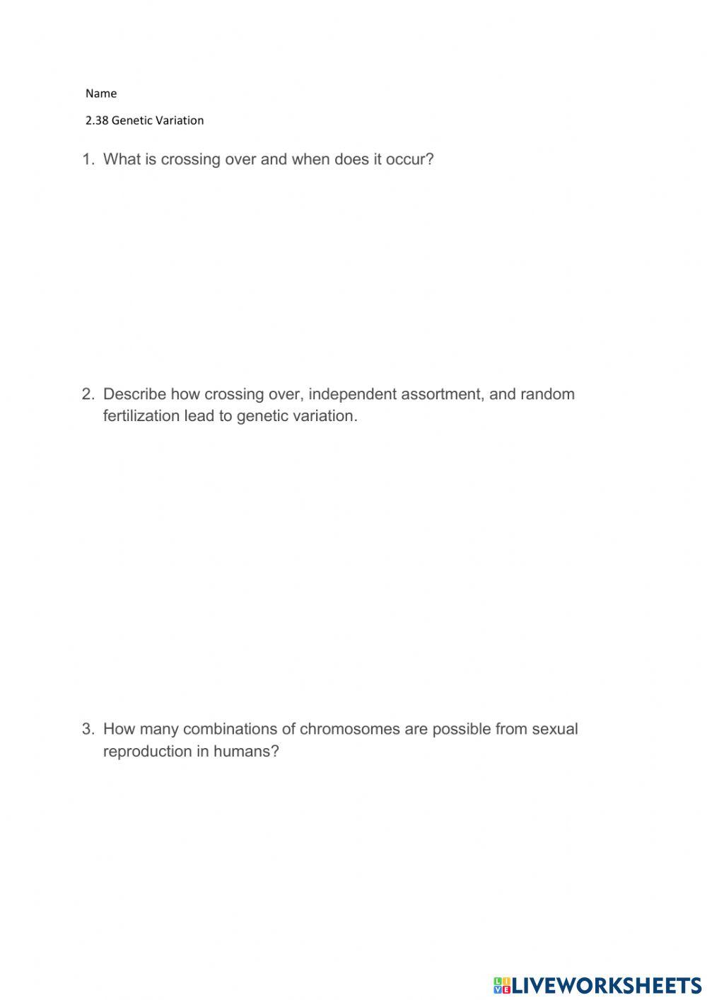 2.38 Genetic Variation