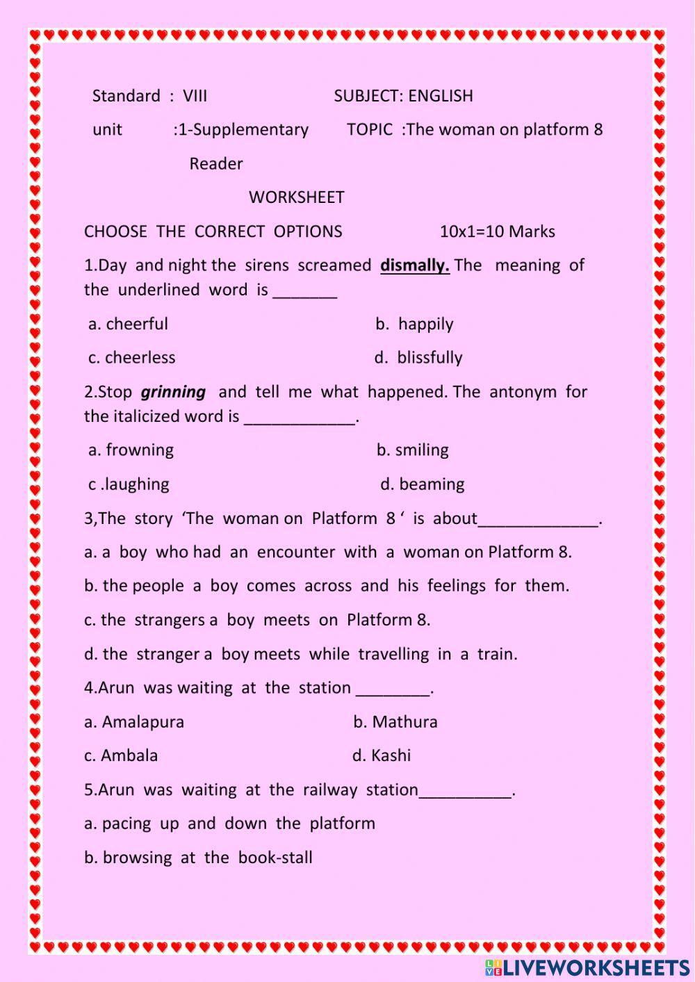 The woman on platform 8