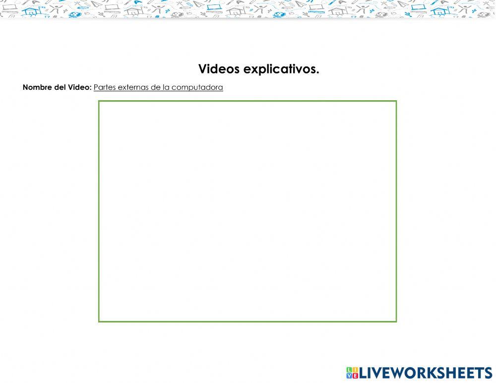 Partes internas y externas de la computadora