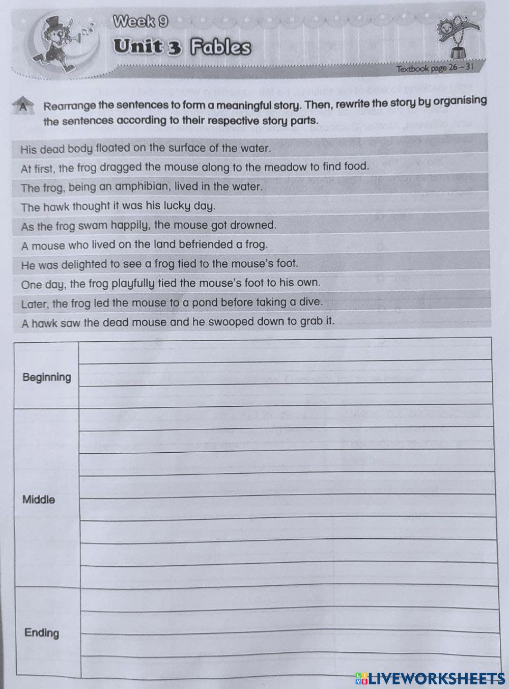 4997057 KSSR Year 6 Unit 3: Fables (Rearrange the 4997057 KSSR Year 6 Unit 3: Fables (Rearrange the