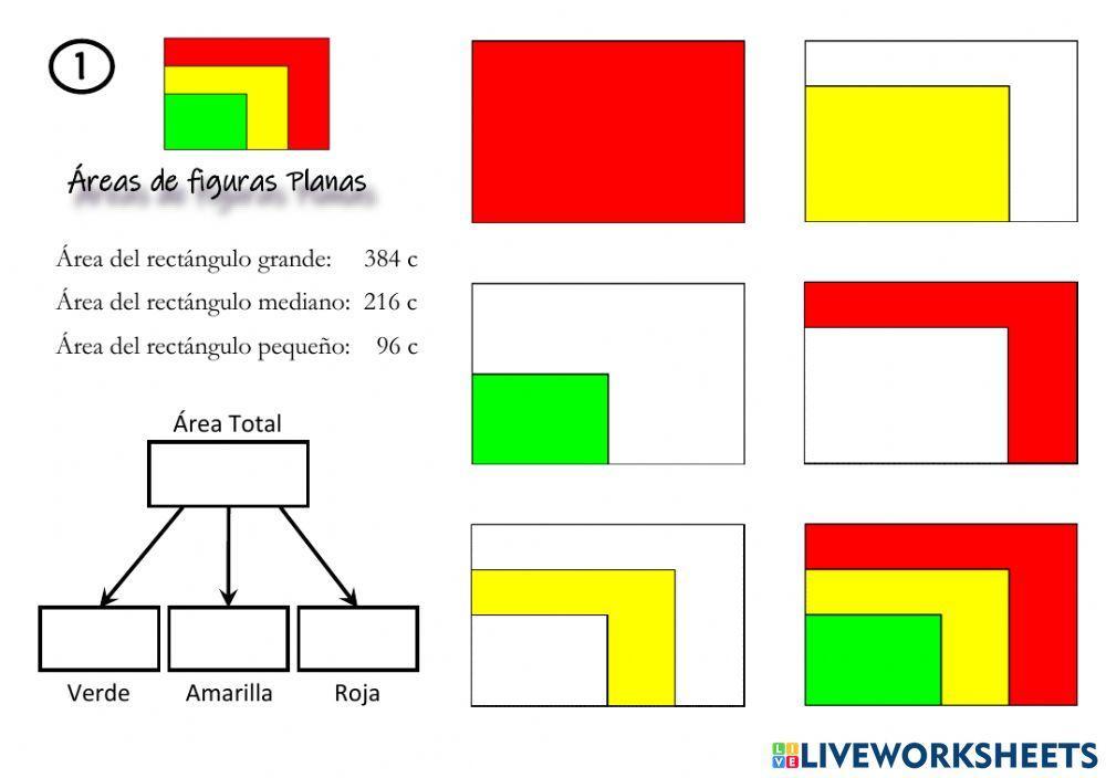 Áreas y porcentajes  (1)