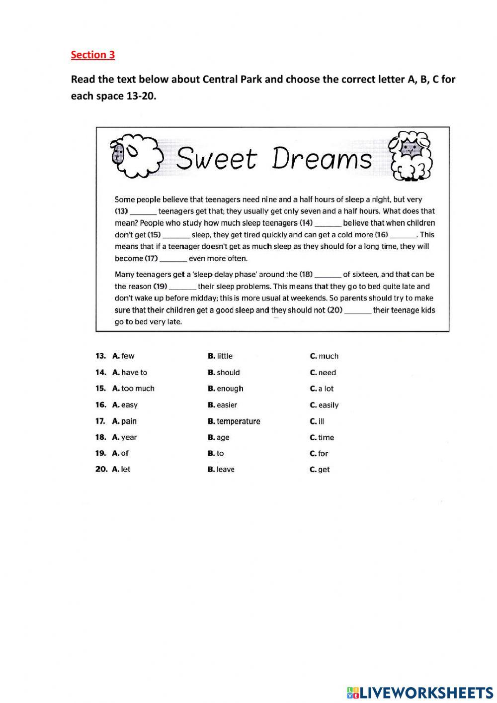 Reading and English in Use