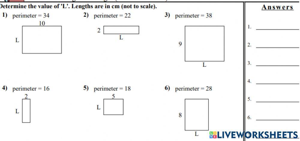 Finding Side Length (Given Perimeter)