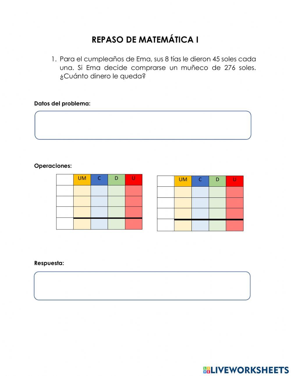 Repaso de matematica I