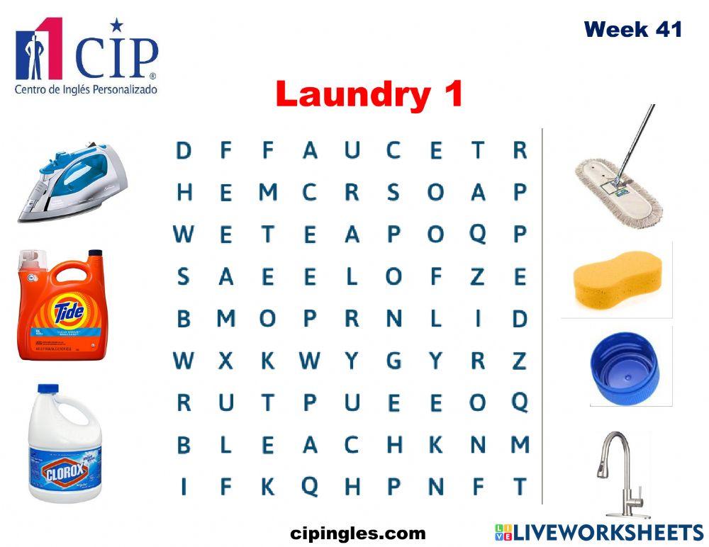 Verbs and Laundry Week 41