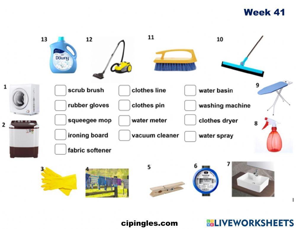 Verbs and Laundry Week 41