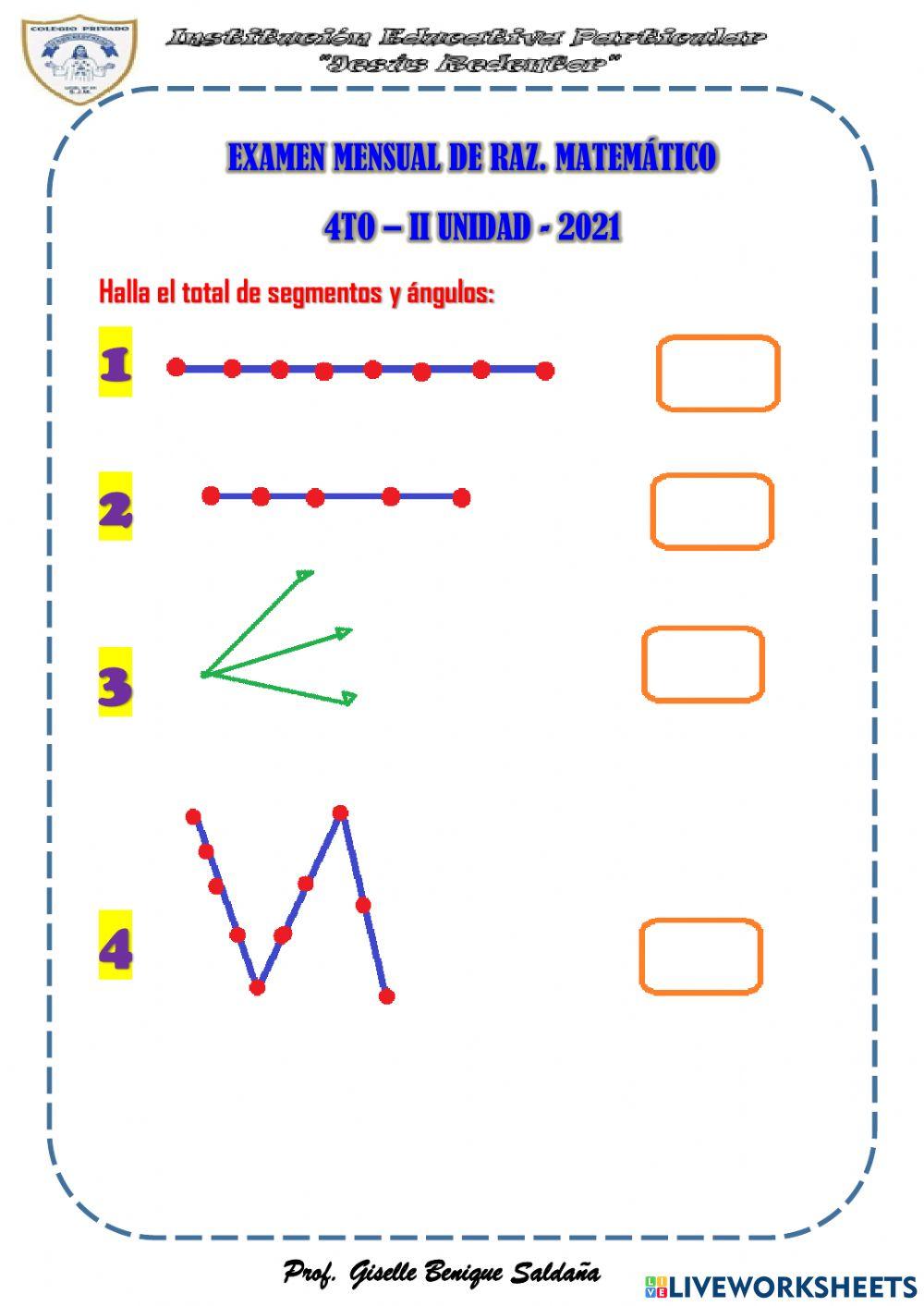 Conteo de segmentos y ángulos