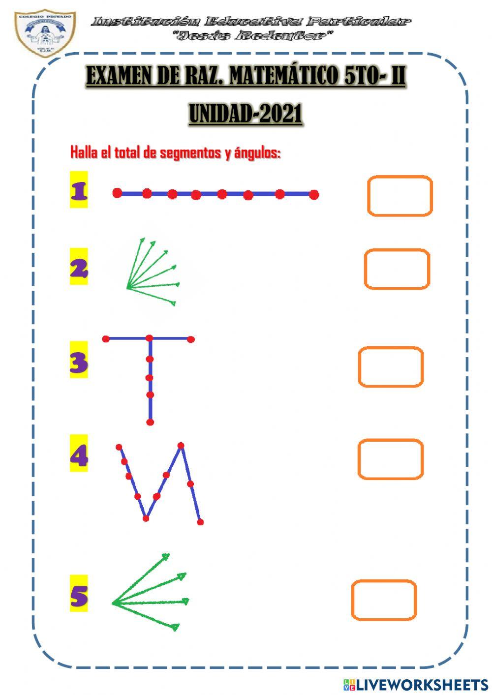Conteo de segmentos y ángulos