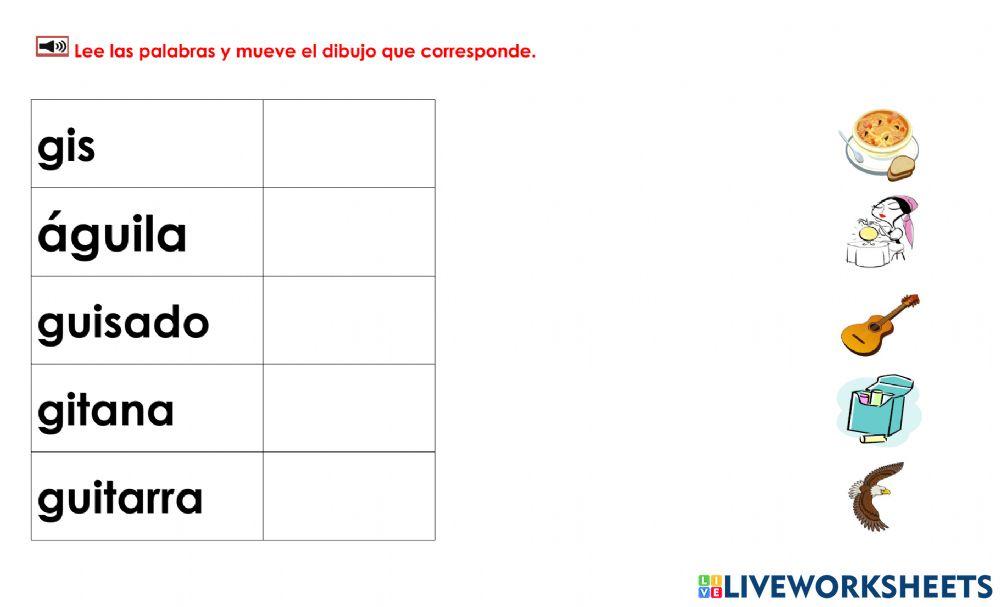 Gui-Gi: Mover dibujos a palabras 1