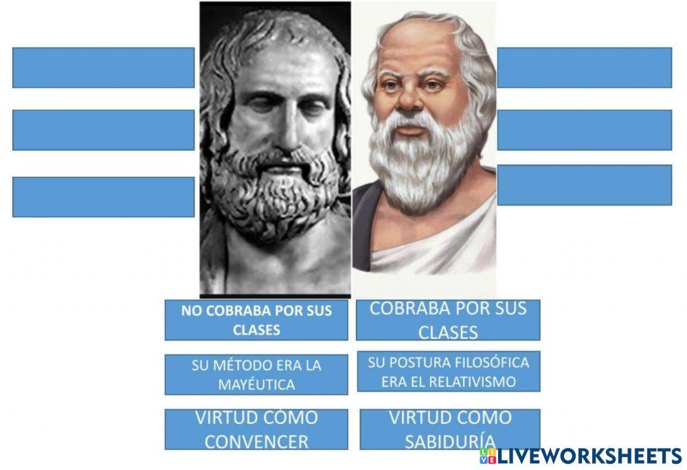 Sofistas y sócrates