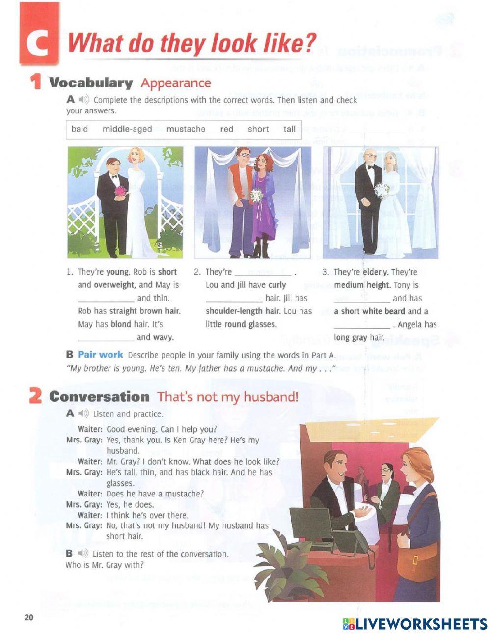 Level 2 unit 2 Lesson C What do they look like?