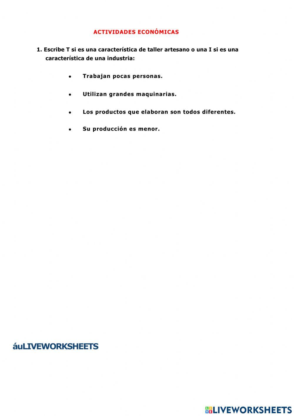 Actividades economicas ecuatorianas